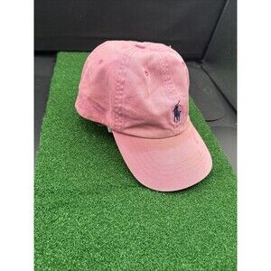 Polo Ralph Lauren Baseball Cap Pink Women's Adjustable Leather Strap Pony